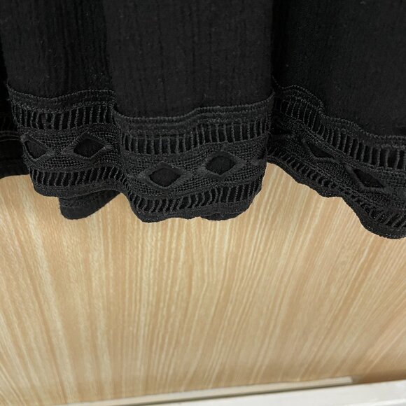 Knox Rose Black Embroidered Top Size XXL - Picture 4 of 7